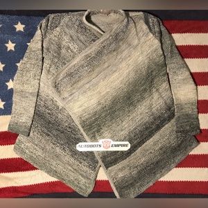 NWOT Vintage Womens FOREVER 21 F21 SHAWL Knit OMBRE Sweater M lauren kors coach